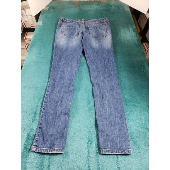 Mossimo Jeans Size 2 Short Womens Blue Stretch Denim Pants Mid Rise Skinny - Picture 9 of 11